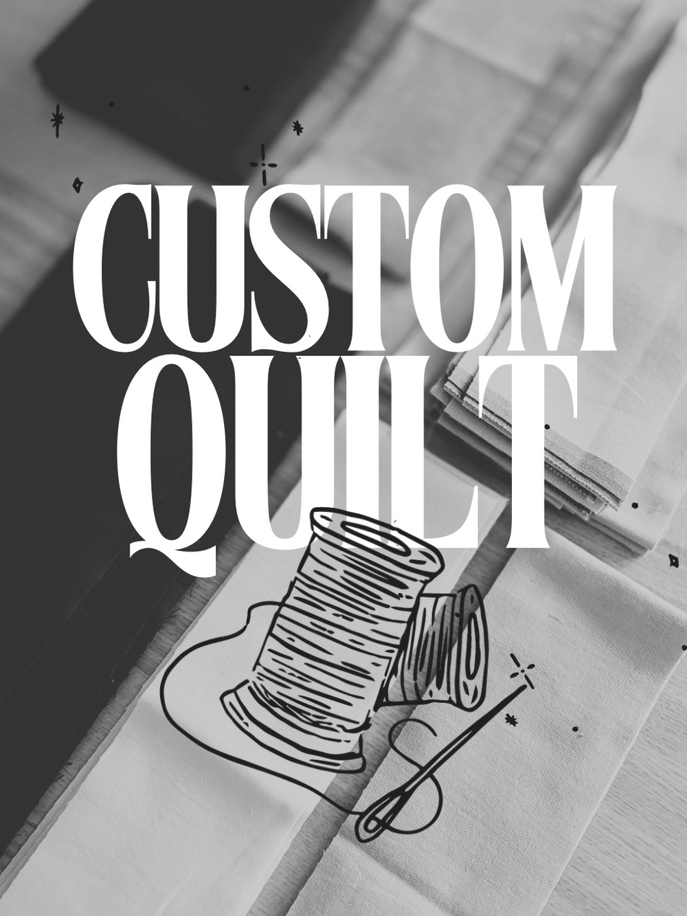 DEPOSIT - Custom Quilt Order - Custom quilt order for baby or twin sized quilt